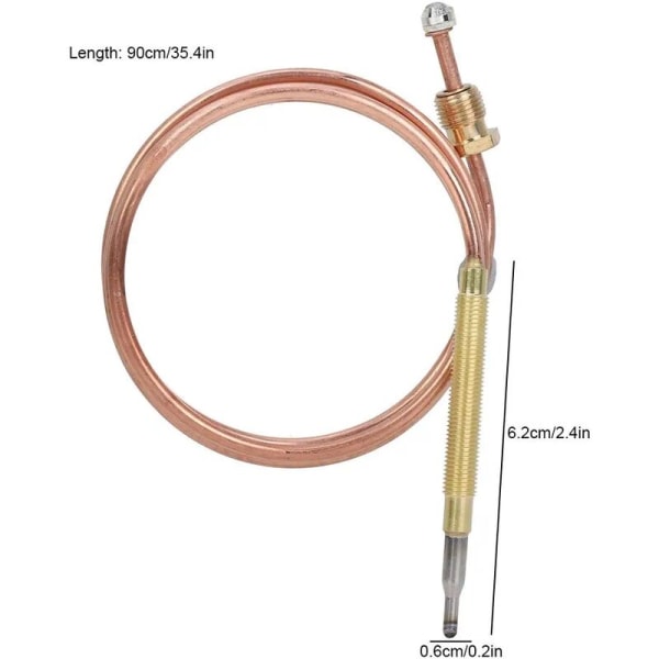 Universal Termoelement til Gasovn, Håndlavet Tilbehørssæt til Ildsteder (90 cm)