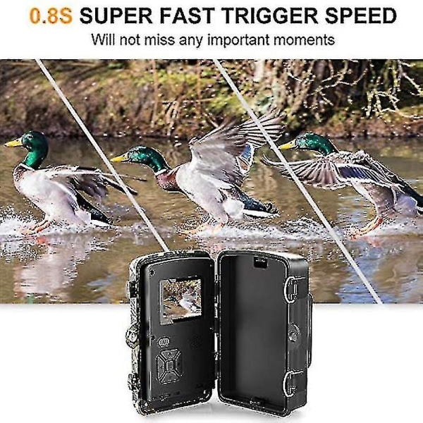 Jaktkamera - 12mp 1080p Wildlife Trail And Game Camera Motion Activated Secu