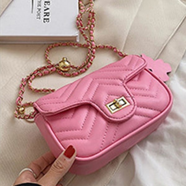 Handväska Crossbody Bag eller axelväska för kvinnor tonåringar eller flickor rosa