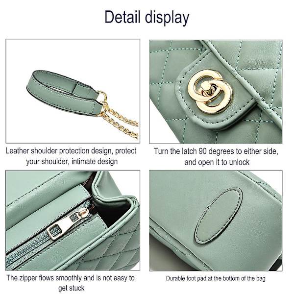 Liten plånbok - Crossbody-väska för kedjekopplingsväska för kvinnor Claret