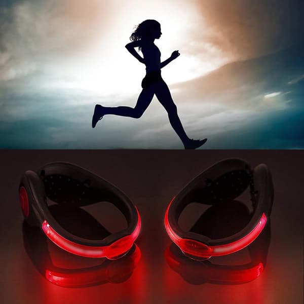 2024 Nye 2 stk LED-sko klipslys USB-lading sikkerhetsklipslys for løping jogging gåing sykling