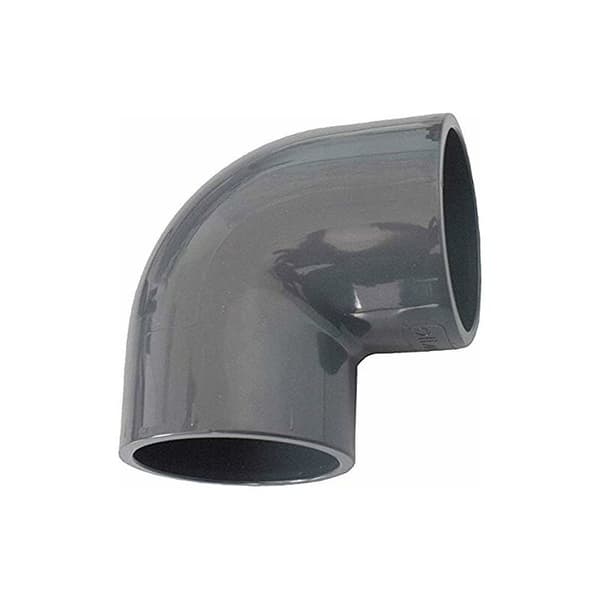 PVC-kulma 90° 50 mm - putkitarvike, DN40 (2 kpl)