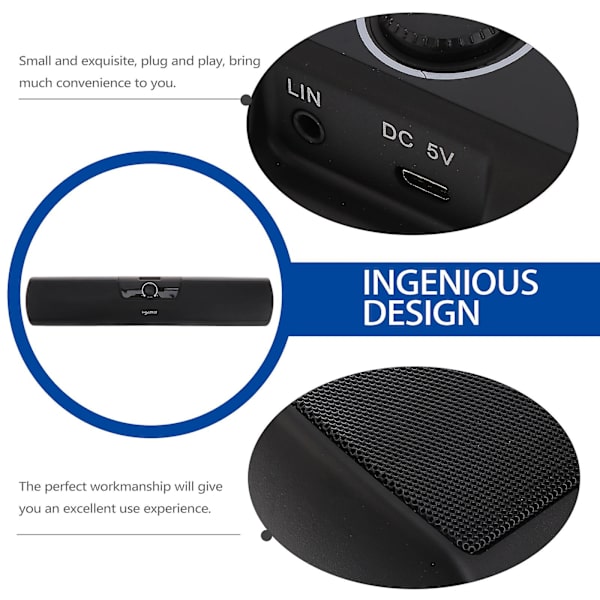 Ljudfält Dator Röstlåda Stationär Dator Högtalare Dator Trådbunden Högtalare Trådbunden Bärbar Subwoofer PC Högtalare Trådbunden Högtalare