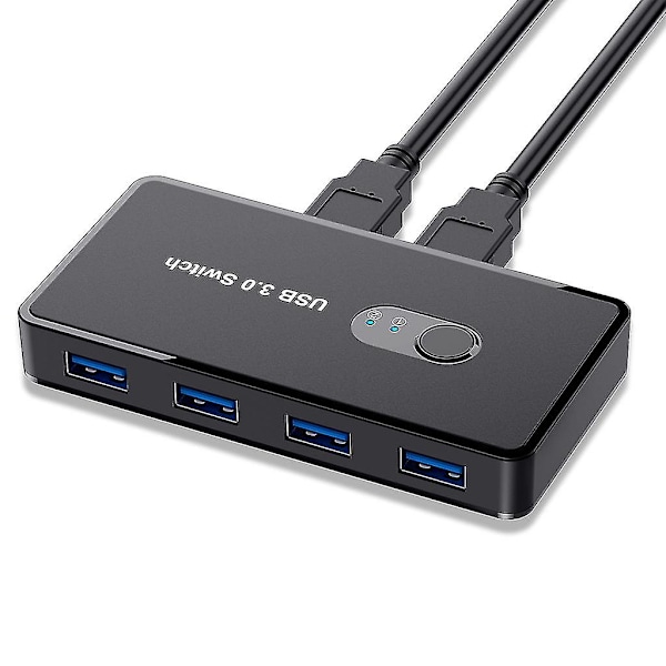 USB 3.0 Switch Selector KVM Switch Adapter 4 Portar 2 In 4 Ut Splitter Hub