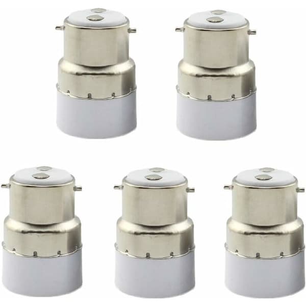 5 kpl B22 - E14 lampunpidikkeen muunnin B22-kanta E14-adapteriin lampunpidike