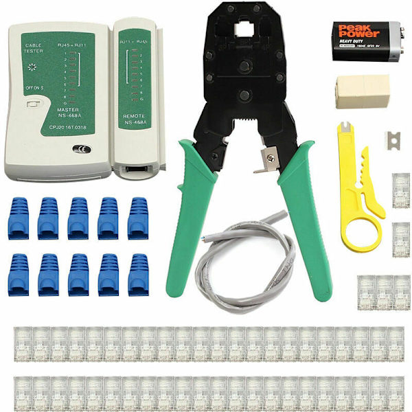 Nätverkstänger Crimpverktyg Nätverksverktyg Nätverkstänger RJ45 Set