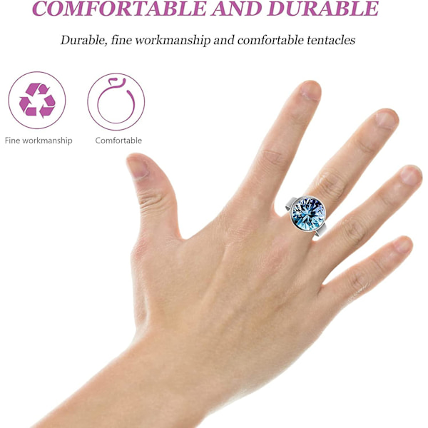 20 st ringämnen justerbar ring rund rostfritt stål DIY smyckestillverkningsmaterial