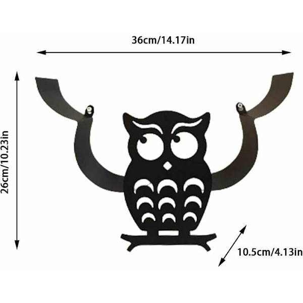 Owl Shape wc-paperiteline, mustametallinen wc-pidike, 7 kapasiteettia, pehmeä pilvitapettiseinä, hauskoja kylpyhuonetarvikkeita