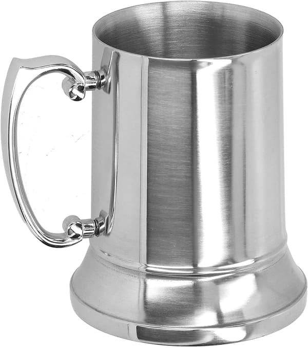 Rostfritt stål kaffemugg, 15/19 oz dubbelväggig ölmugg