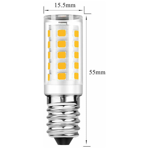 Sats med 10 LED-lampor E14 - Kallt vitt 6000K - 5W motsvarande glödlampa 50W 500LM - Ej dimbar