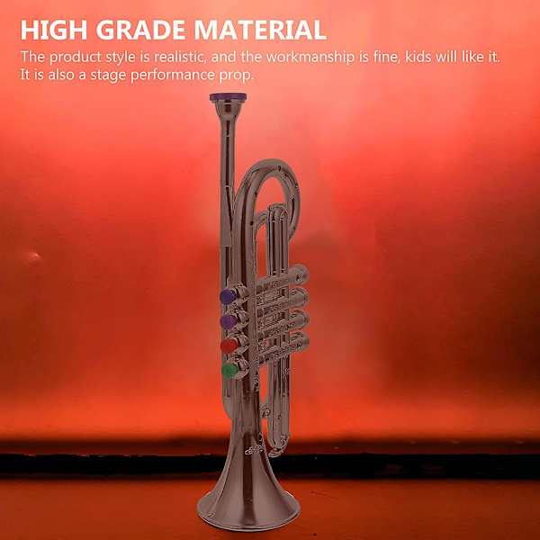 Leksakstrumpet för barn, Simulerad Trumpetleksak, Musikinstrumentleksak för småbarn