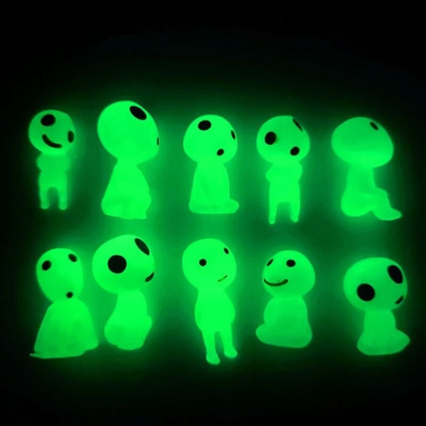 10pcs light tree ghost elf ghost princess micro landscape character light decoration miniature gardening potted plant decoration