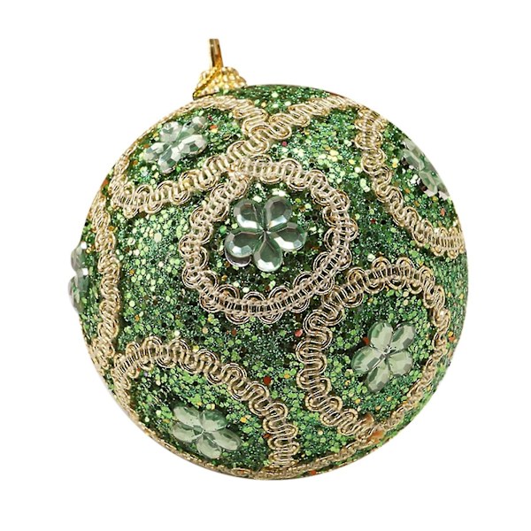 Julgranskulor med glitter, 8 cm, för juldekoration