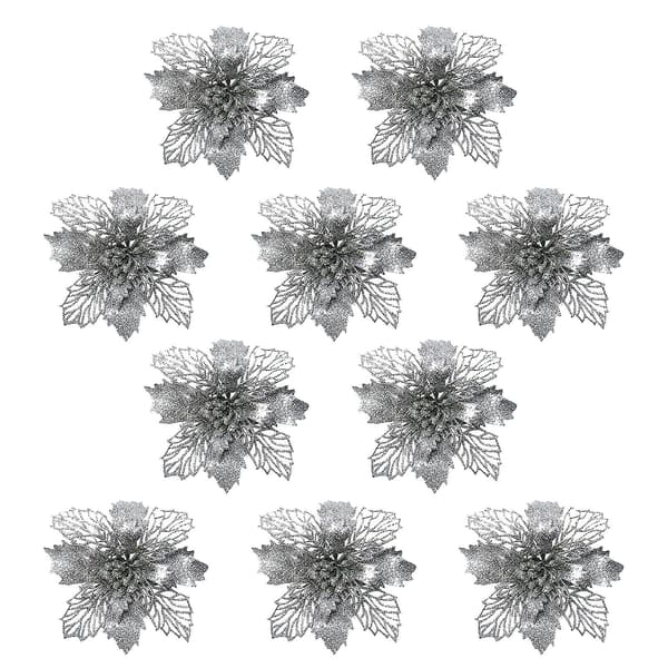 Julgranspynt Julsimuleringsblomma Julpynt 10 st