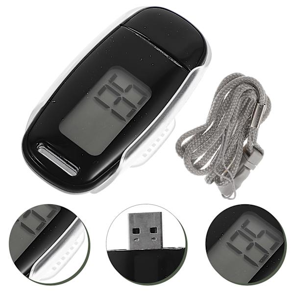 Handledsmätare Bakgrundsbelyst Fickpedometer Stegräknare Digital Stegräknare Stegräknare