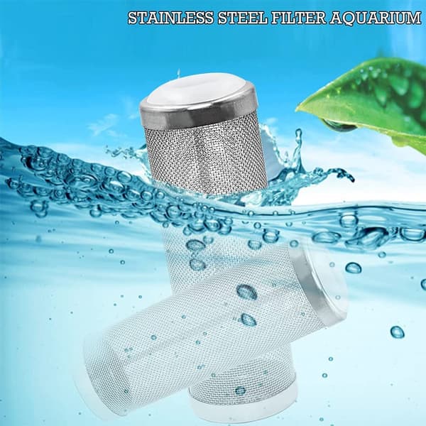 2 st Akvariefilter Skydd Akvarium Nätfilter