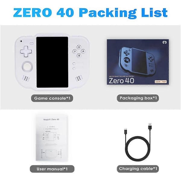Mini Zero 40 Vertikal Retro Bärbar Spelkonsol 64GB