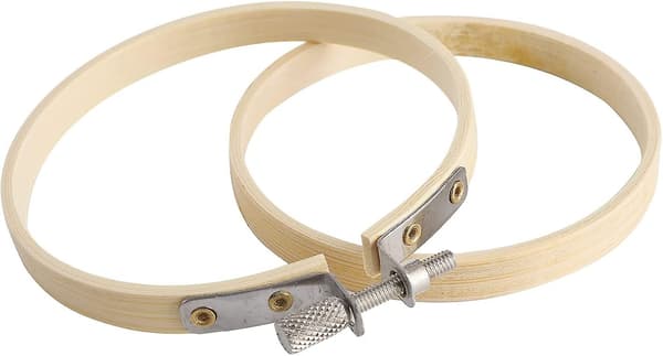 20-pack 3-tums broderiram, korsstygnsramar, bambubågar för broderi