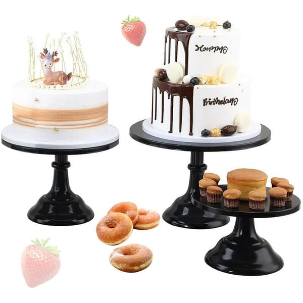 Rund kageopsats af metal og jern til dekoration, ideel til desserter, cupcakes og bryllupper