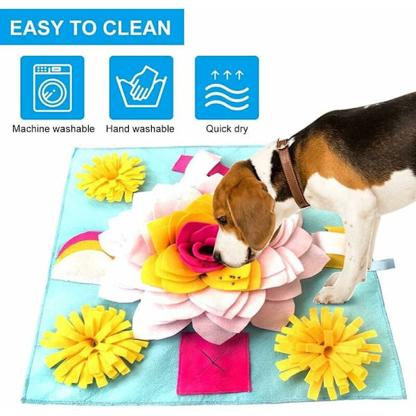 Sniffmatta för hundar, Triumph Dog Play Mat Interaktiv leksak Valp Sniffmatta Husdjursmatningsmatta Hundtränare Mattor för tryckavlastning Hjärnstimulering
