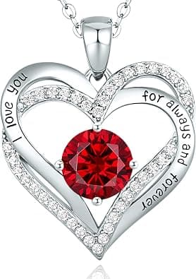 925 Sterling Silver Eternal Love Halsband Present till Mamma Ruby | Fyndiq