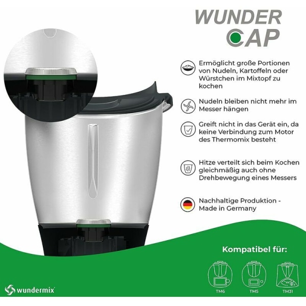 Revolutionerande kniv som ersätter modellen Thermomix TM5 (nedre metall)