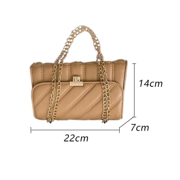 Axelväskor och handväskor för kvinnor, crossbodyväskor med glidkedjerem, khaki