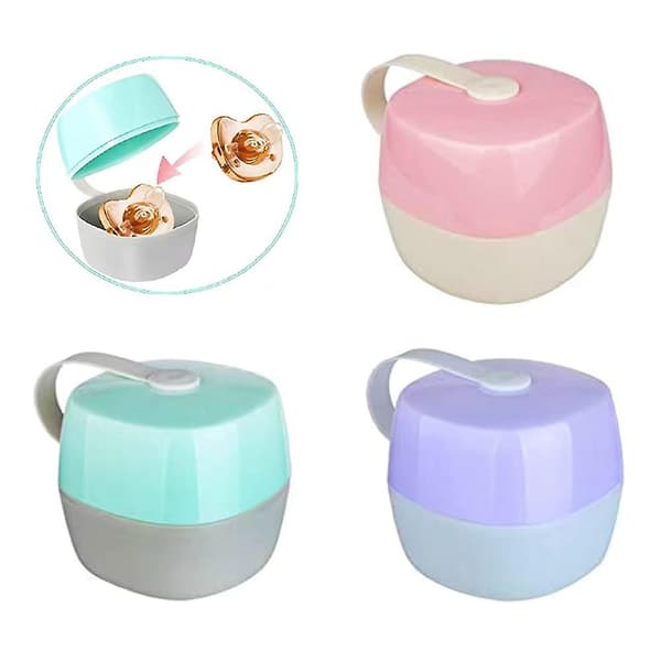 3-pack dammtät napplåda för bebisar, förvaringslåda för nappar, bärbar låda för nyfödda