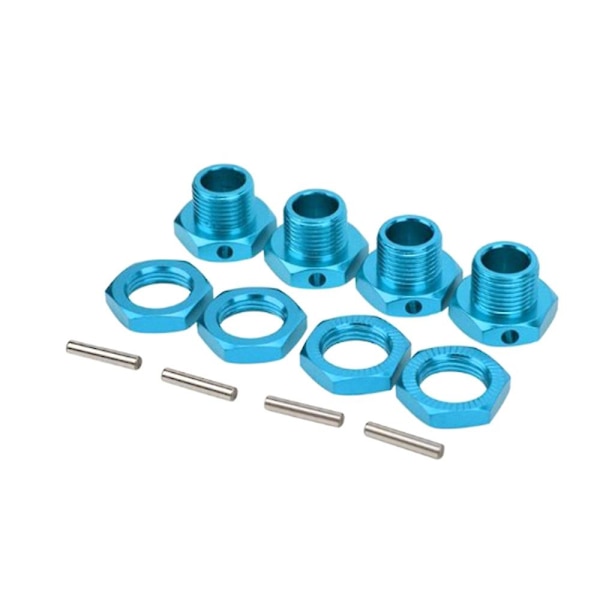 1/8 Fjärrkontroll leksaksbil i aluminiumlegering 17mm hjul sexkantig koppling (blå)