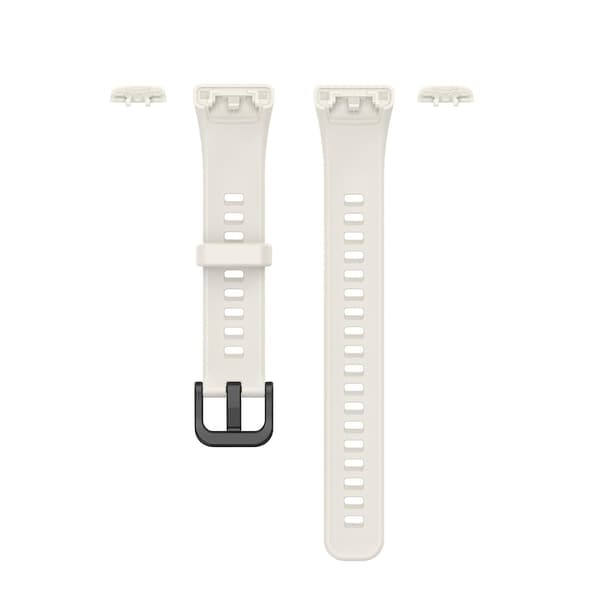 För Huawei Honor 6 Silikonklockarmband Vit