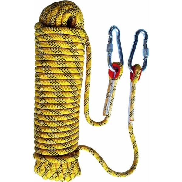 Udendørs klatretov, klatretov, flugttov, klatreudstyr, brandredningsfaldskærmstov 10 mm, 20 meter langt