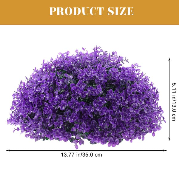 Simulerad Växt Topiary Boll Eukalyptus Blad Dekorativ Boll Gräs Växt Boll