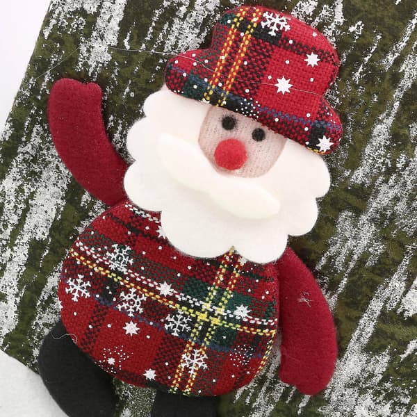 Juldekorationer Julstrumpa Presentpåse Röd Tomte