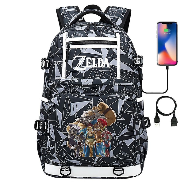 The Legend of Zelda-Link Print ryggsäck för tonåringar, studenter, skolväska, bokväska för män och kvinnor6