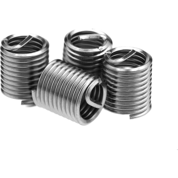 25 stycken M6 x 1 mm x 2d rostfria spiraltrådade gänginsatser reparationsverktygssats