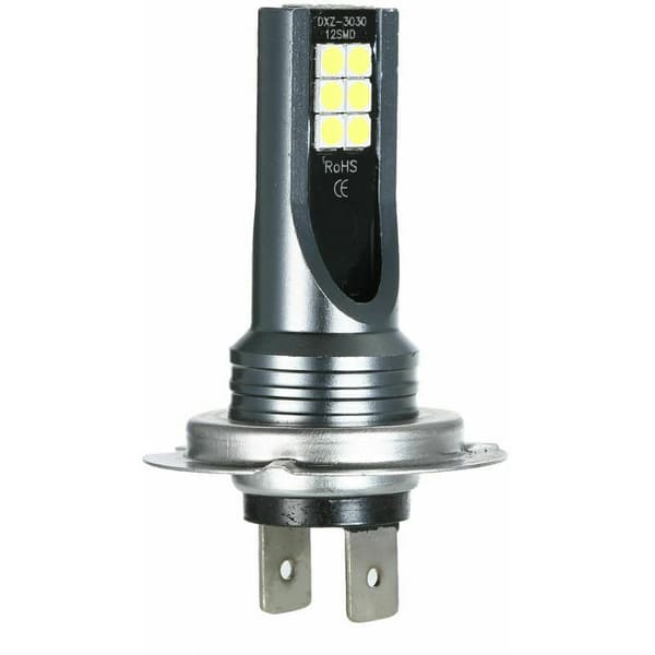 Specifika H7 LED-dimlampor för bil 200W, strålkastare, 6000K vitt körljus, HID-dekoder, dimljus, svart