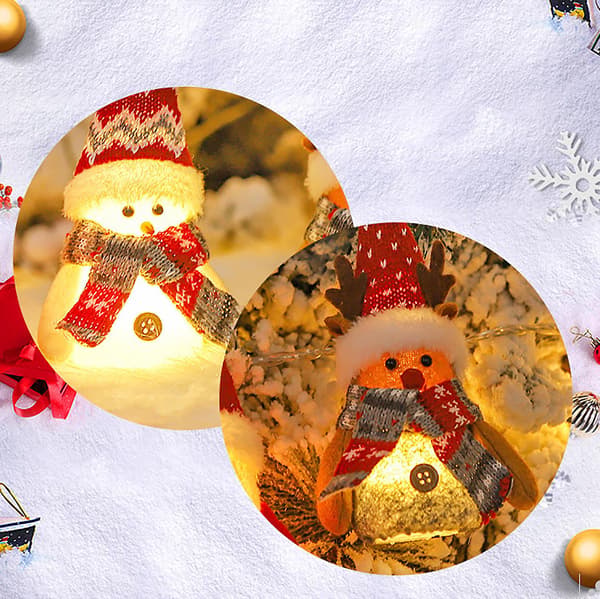 Jullysande juldockahänge dekoration (3-pack)