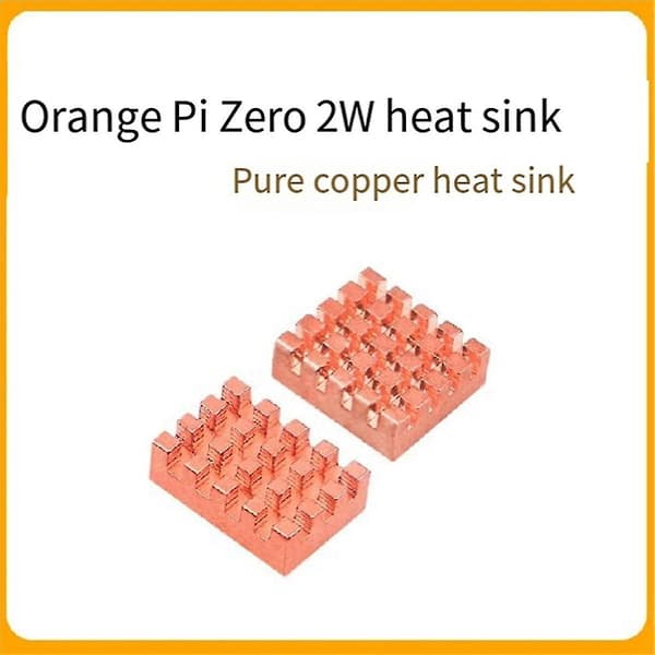 Ren koppar kylfläns för Orangepi Zero 2w, kylfläns för Orangepi Cpu moderkort, multifunktionell kylfläns