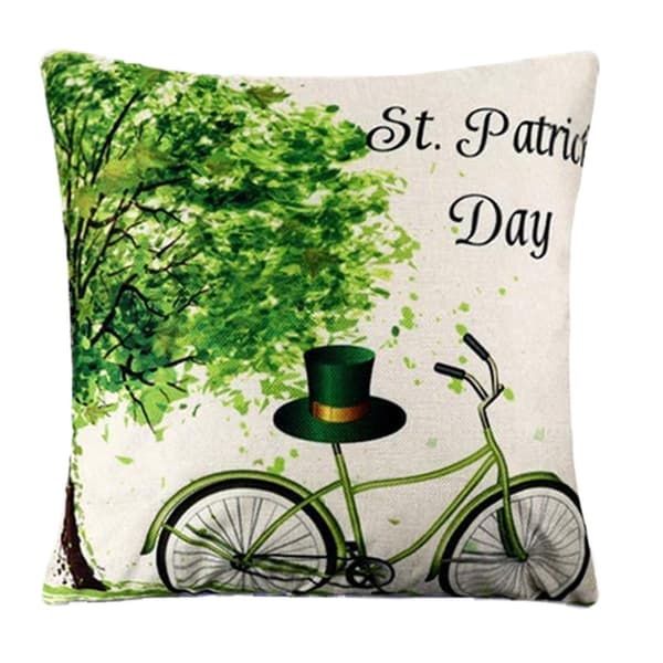 4-pack St. Patrick's Day Kuddeöverdrag för Hemmet - 'Survived Family'