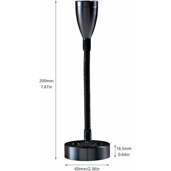 2 st LED-spotlight 12V justerbar vägglampa sänglampa inre ljus husbil 6000K vit för husbil