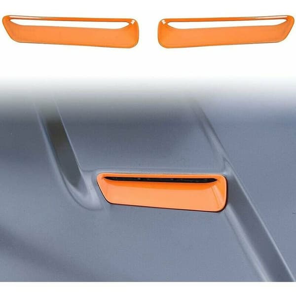 Luftutloppsklädsel för Dodge Challenger 2015-2020, ABS Orange