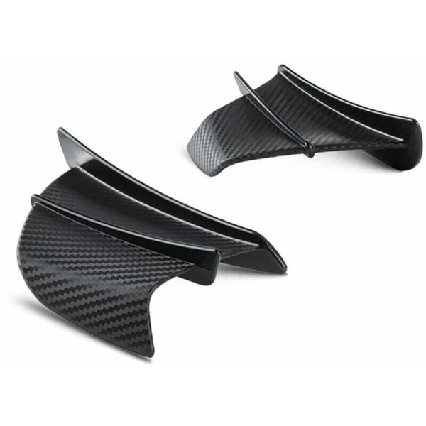 Aerodynamiska motorcykelvingar ABS Spoiler Universal motorcykel tuningdelar matt yta par