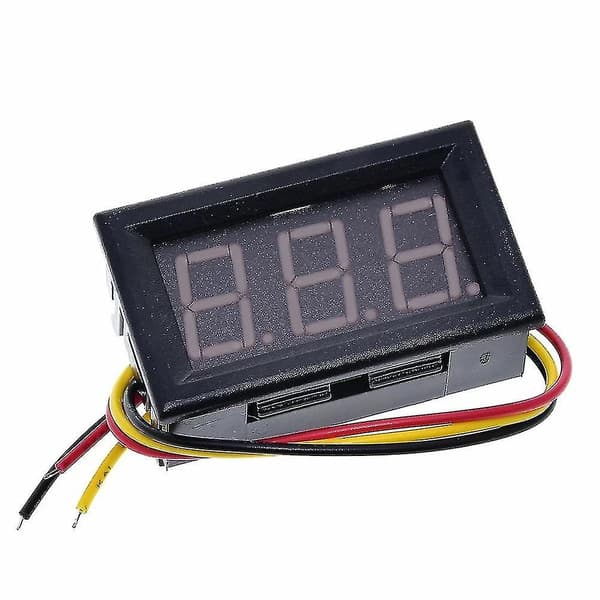 0,56 tums DC 0-30V digital voltmeter spänningsmätare 3-tråds DC voltmeter