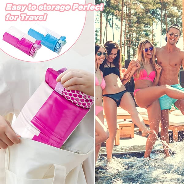 2-delad luftmadrass pool poolleksak med flytpump.
