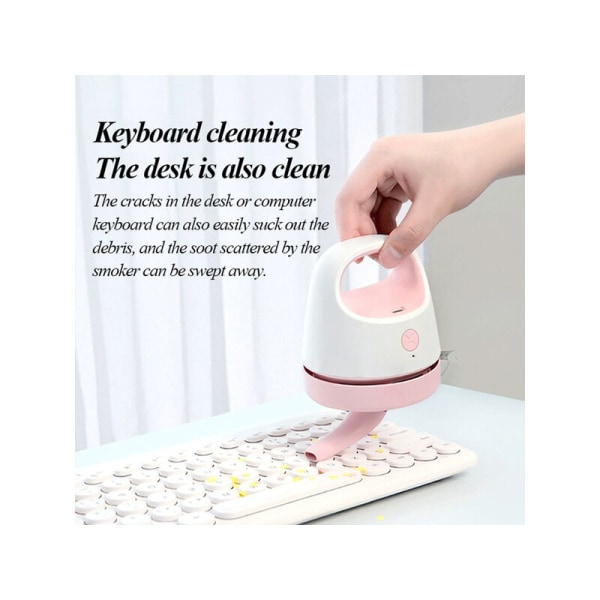 Mini Desktop Dammsugare Kontorsdamm Hem Högsug Bord Tangentbord Rengöring Dator Sopmaskin Soffspår