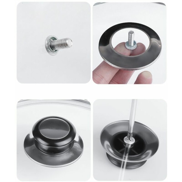 Kök Redskap Lock Ersättning Gryta Handtag Knopp Set om 2 64mm