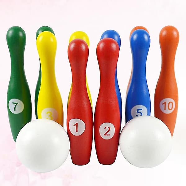 1 set Bowling set i trä