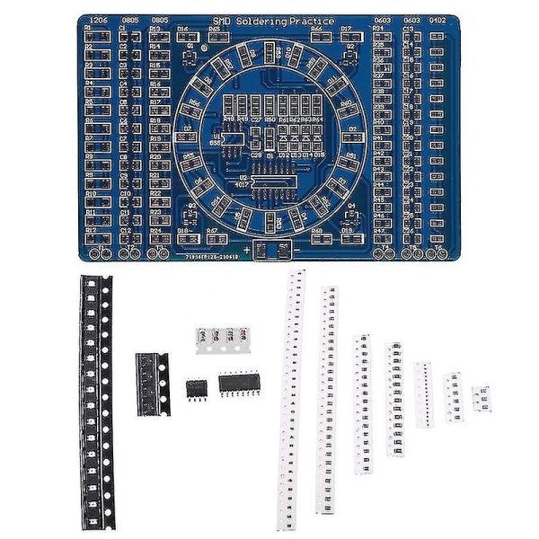 Bärbar Diy Kretskort Pcb Smt Smd Lödningsträningskort För Nybörjare