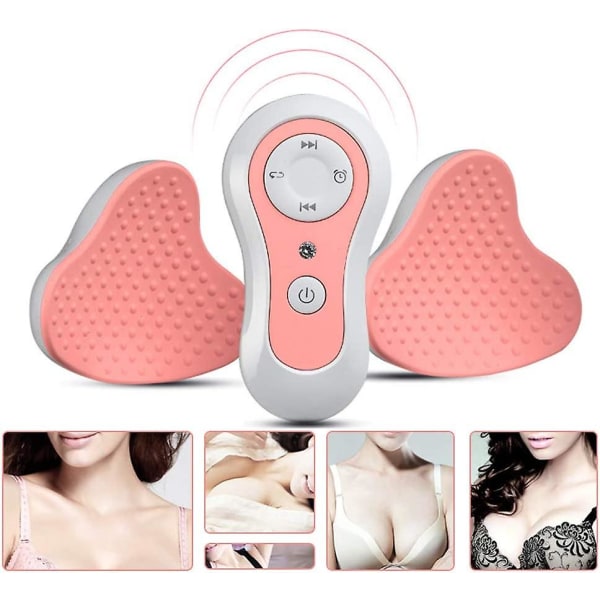 Bröstmassageapparat, vattentät bröstförstärkare USB Elektrisk bröstförstoring med varmkompressfunktion för bröstlyft Förstoring och vård