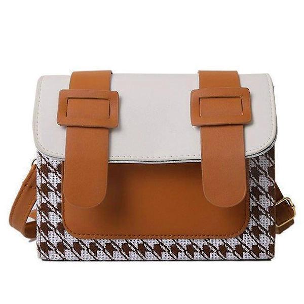 Crossbody-väskor för kvinnor Klassiska axelväskor Damhandväskor bruna